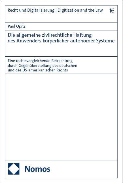 Cover: 9783756008728 | Die allgemeine zivilrechtliche Haftung des Anwenders körperlicher...