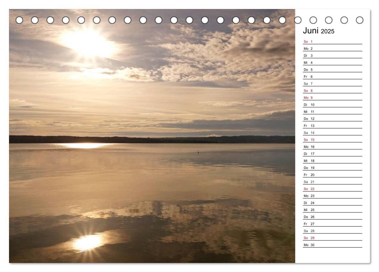 Bild: 9783435513918 | Seestärke - Der Ammersee (Tischkalender 2025 DIN A5 quer), CALVENDO...