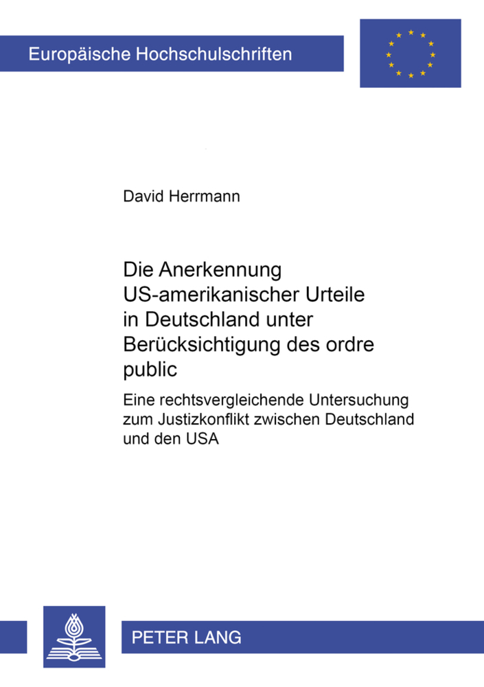 Cover: 9783631350676 | Die Anerkennung US-amerikanischer Urteile in Deutschland unter...