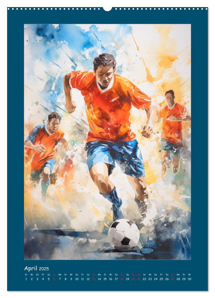 Bild: 9783383806926 | Leidenschaft Fussball. Stadionstimmung im Aquarellstil...