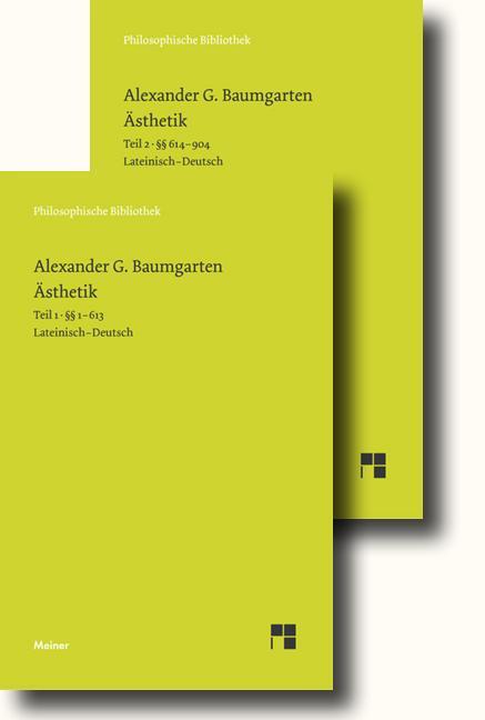 Cover: 9783787318995 | Ästhetik | Alexander Gottlieb Baumgarten | Taschenbuch | LXXXVIII