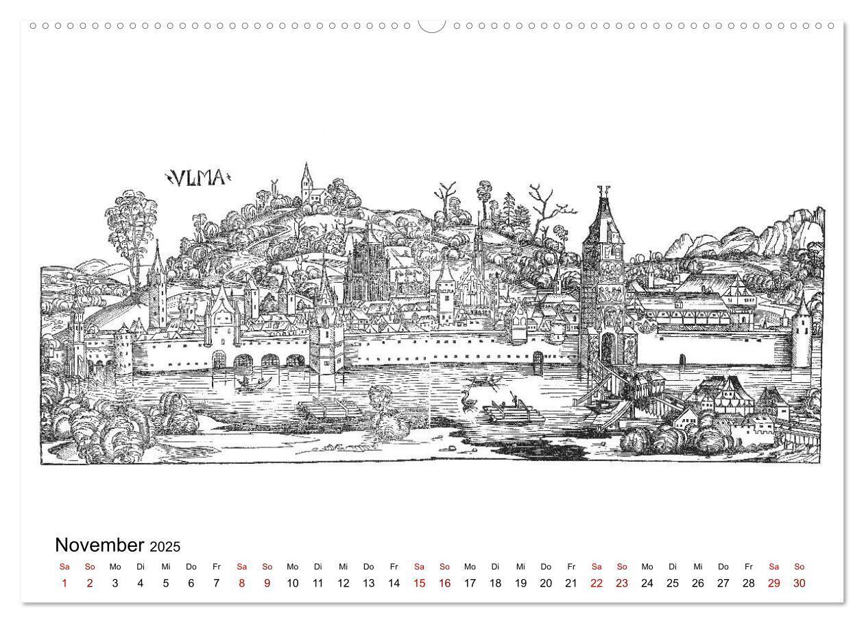 Bild: 9783435306480 | Schedelsche Weltchronik Deutsche Städte 1493 (Wandkalender 2025 DIN...