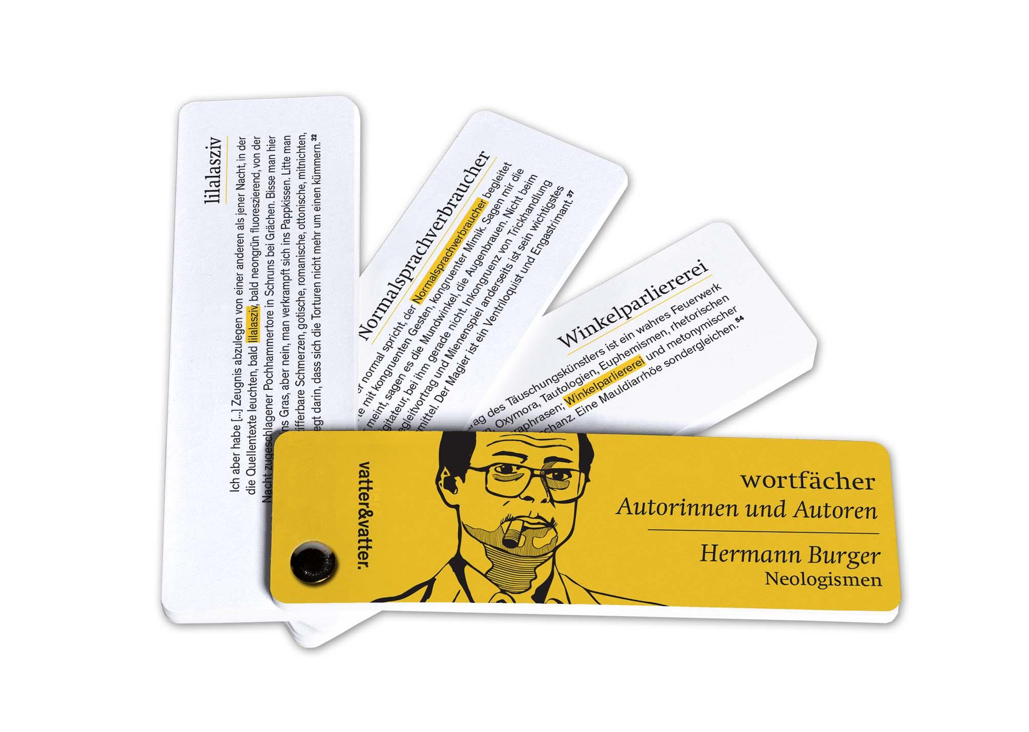 Cover: 9783952480175 | Wortfächer Hermann Burger | Hermann Burger | 61 S. | Deutsch | 2019