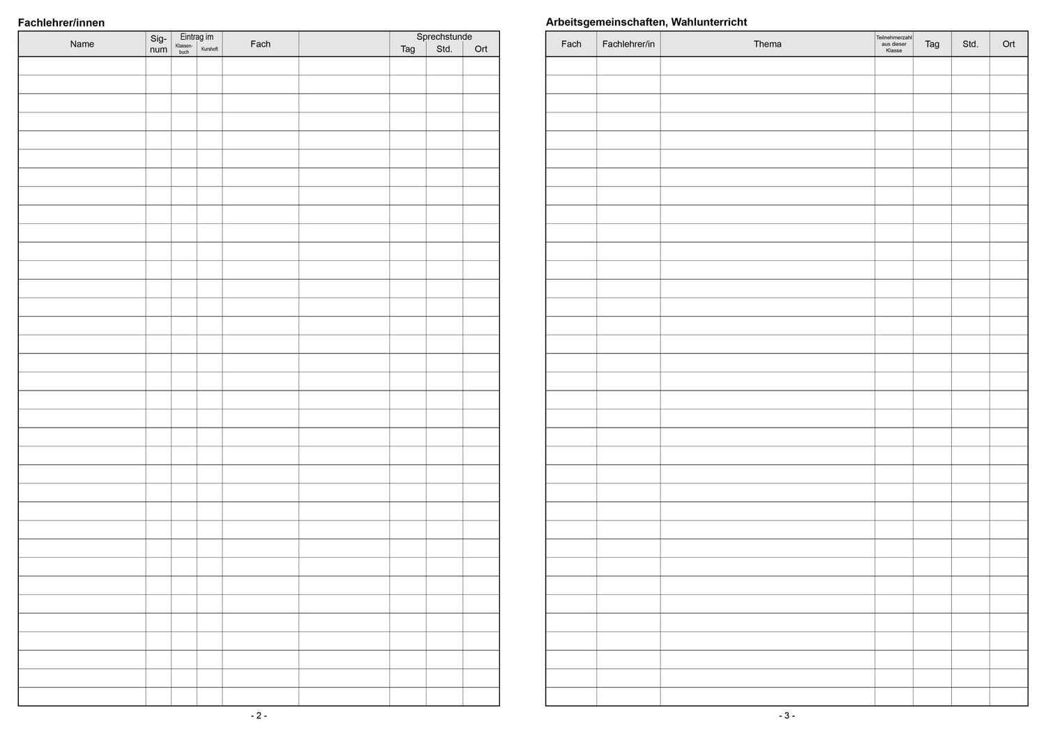 Bild: 4260094452437 | Klassenbuch "Standard", Umschlagfarbe: grün | für alle Schulformen