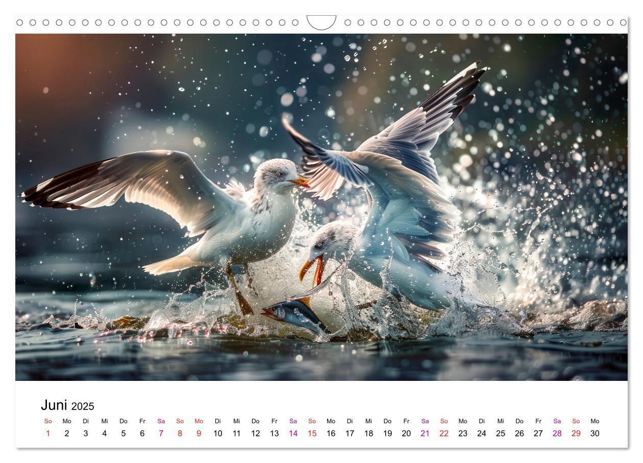 Bild: 9783457162453 | Maritim pur - Möwen (Wandkalender 2025 DIN A3 quer), CALVENDO...