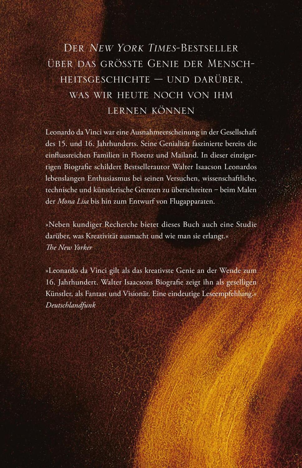 Rückseite: 9783549076439 | Leonardo da Vinci | Die Biographie | Walter Isaacson | Buch | 752 S.