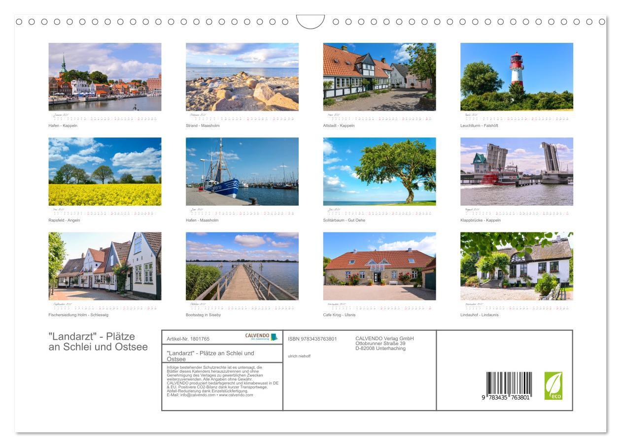 Bild: 9783435763801 | "Landarzt" - Plätze an Schlei und Ostsee (Wandkalender 2025 DIN A3...