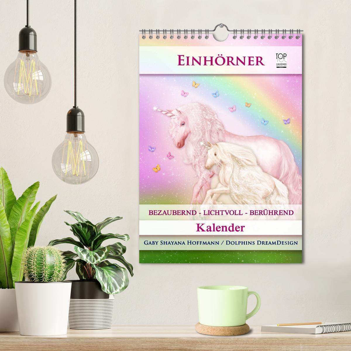 Bild: 9783457084250 | Einhörner - Kalender (Wandkalender 2025 DIN A4 hoch), CALVENDO...