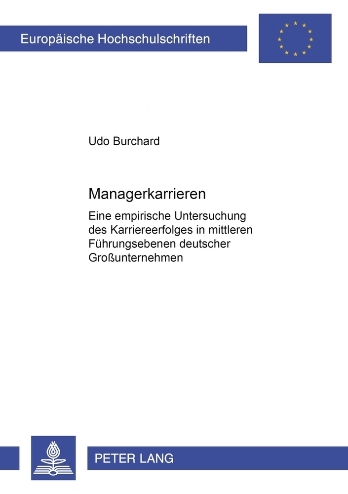 Cover: 9783631365557 | Managerkarrieren | Udo Burchard | Taschenbuch | Deutsch | Peter Lang