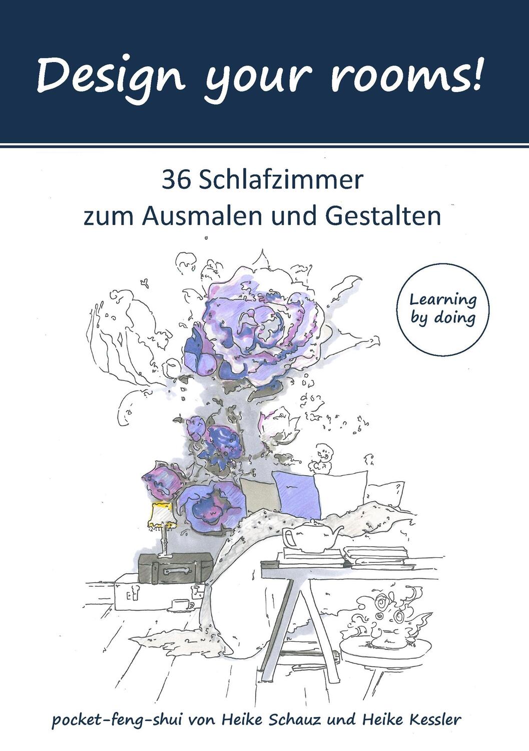 Cover: 9783741260803 | Design your rooms | 36 Schlafzimmer zum Ausmalen und Gestalten | Buch