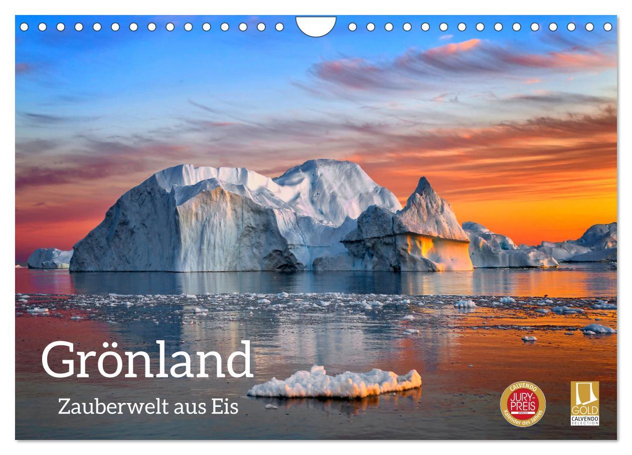 Cover: 9783383827518 | Grönland - Zauberwelt aus Eis (Wandkalender 2025 DIN A4 quer),...