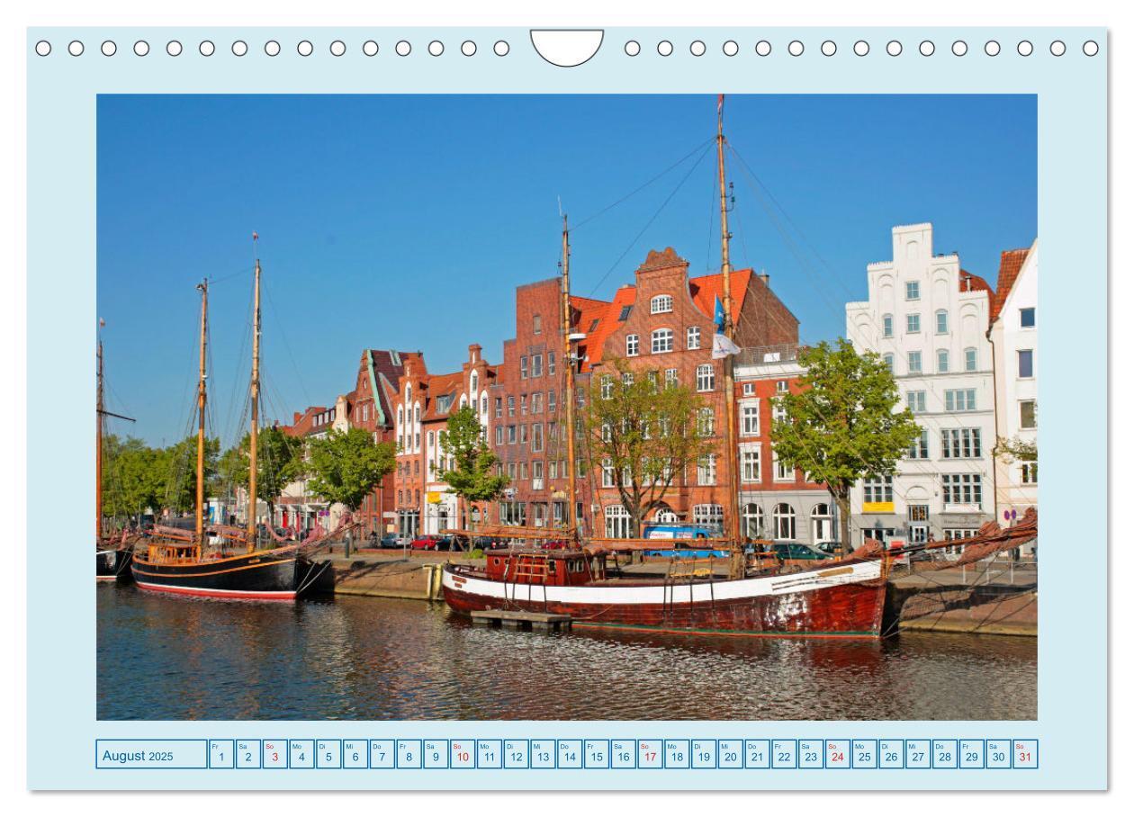 Bild: 9783435067213 | Lübeck Backsteingotik an der Trave (Wandkalender 2025 DIN A4 quer),...