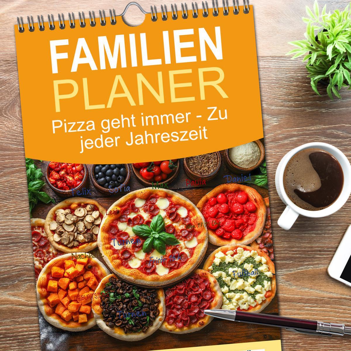 Bild: 9783457229125 | Familienplaner 2025 - Pizza geht immer - Zu jeder Jahreszeit mit 5...