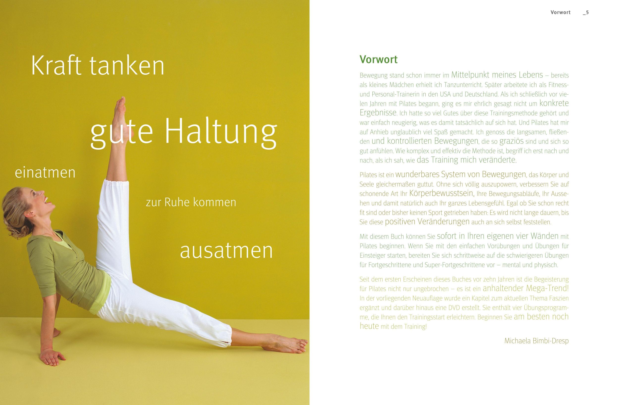 Bild: 9783833845758 | Das große Pilates-Buch (mit DVD) | Michaela Bimbi-Dresp | Taschenbuch