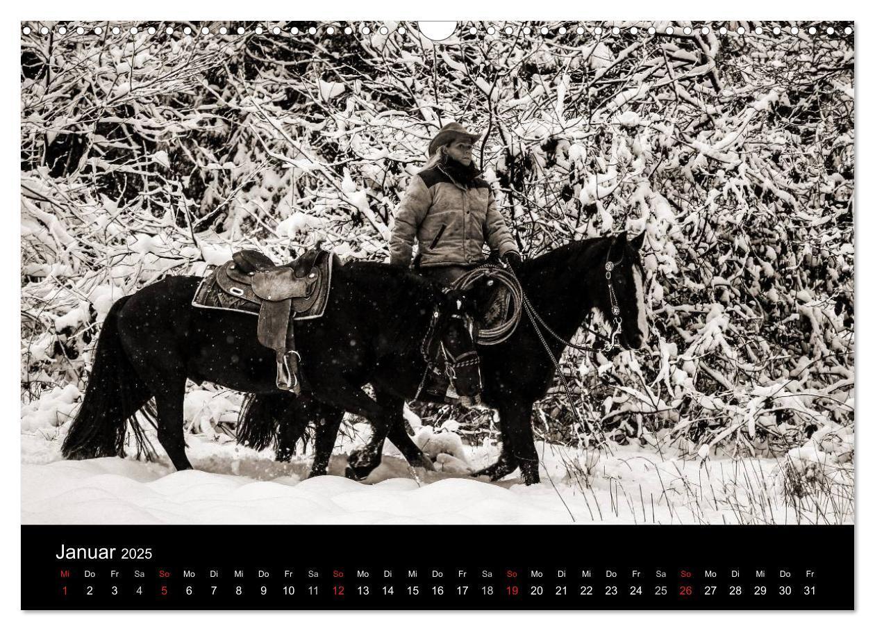 Bild: 9783435569656 | Westernreiten (Wandkalender 2025 DIN A3 quer), CALVENDO Monatskalender