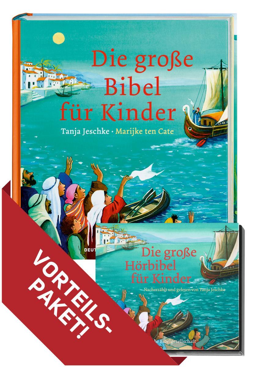 Cover: 9783438040718 | Die große Bibel für Kinder + Die große Hörbibel für Kinder | Jeschke