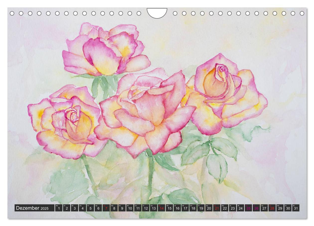 Bild: 9783435312764 | Blumenbilder in Aquarell (Wandkalender 2025 DIN A4 quer), CALVENDO...