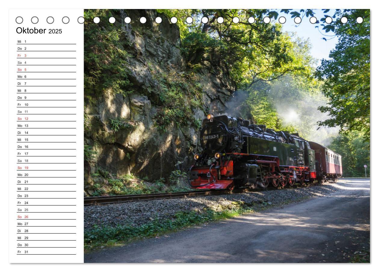 Bild: 9783435215744 | Schmalspurbahnen im Harz (Tischkalender 2025 DIN A5 quer), CALVENDO...