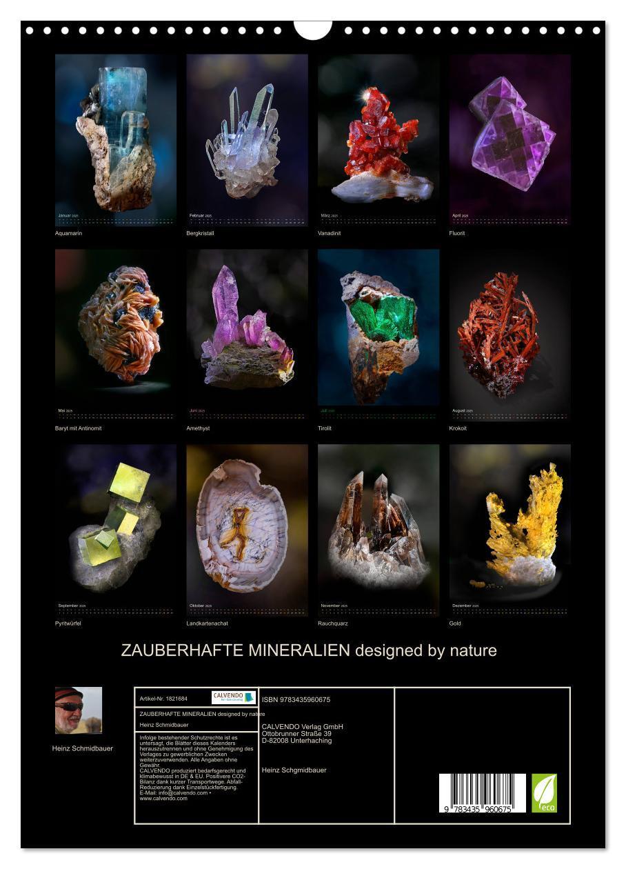 Bild: 9783435960675 | ZAUBERHAFTE MINERALIEN designed by nature (Wandkalender 2025 DIN A3...