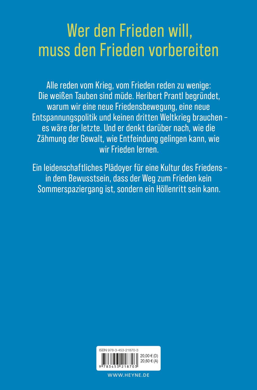 Bild: 9783453218703 | Den Frieden gewinnen | Die Gewalt verlernen | Heribert Prantl | Buch