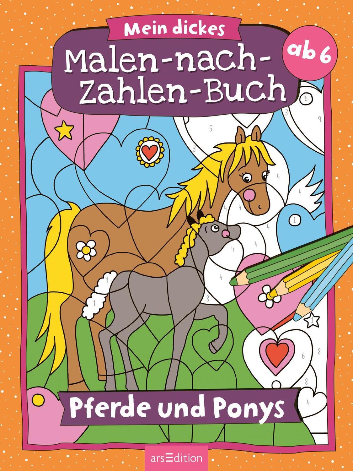 Bild: 9783845848815 | Malen nach Zahlen : Mein dickes Malen-nach-Zahlen-Buch - Pferde und...