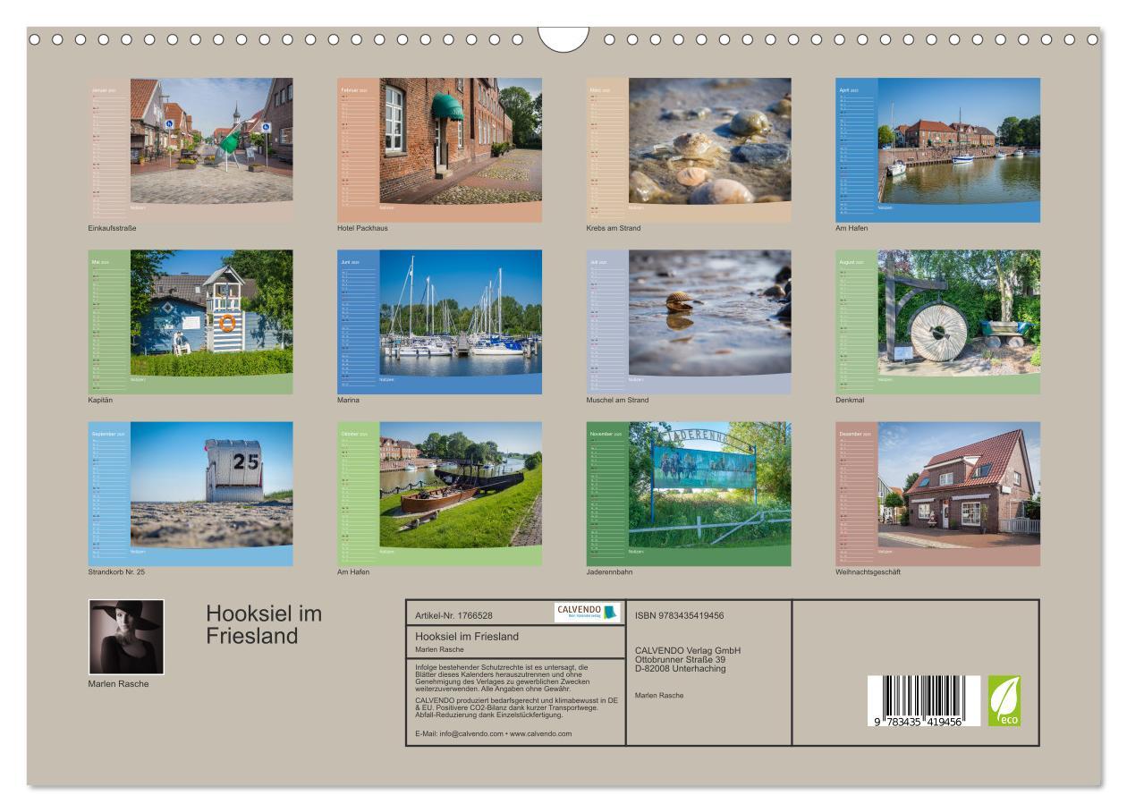 Bild: 9783435419456 | Hooksiel im Friesland (Wandkalender 2025 DIN A3 quer), CALVENDO...