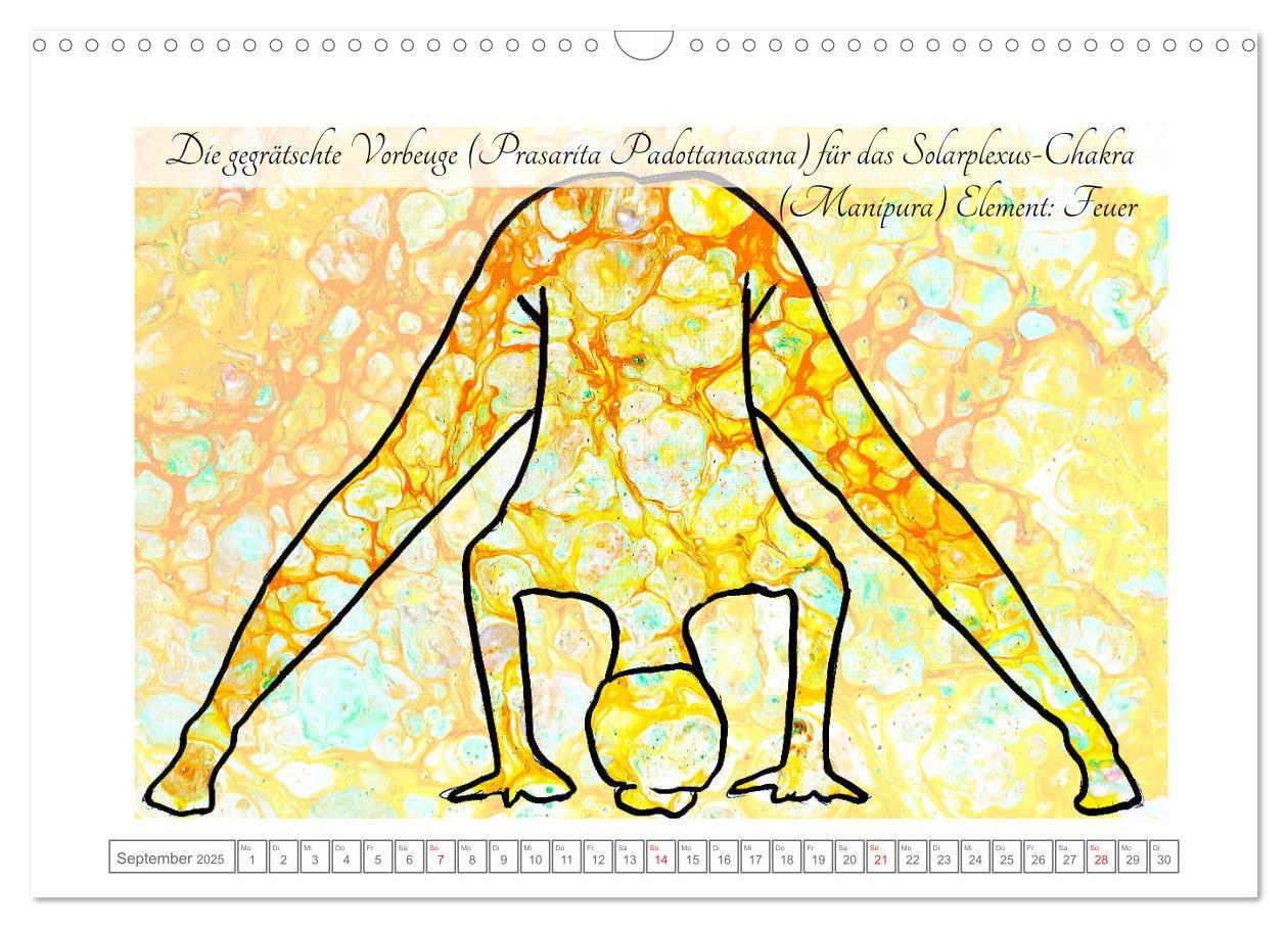 Bild: 9783435117963 | Chakren Yoga (Wandkalender 2025 DIN A3 quer), CALVENDO Monatskalender