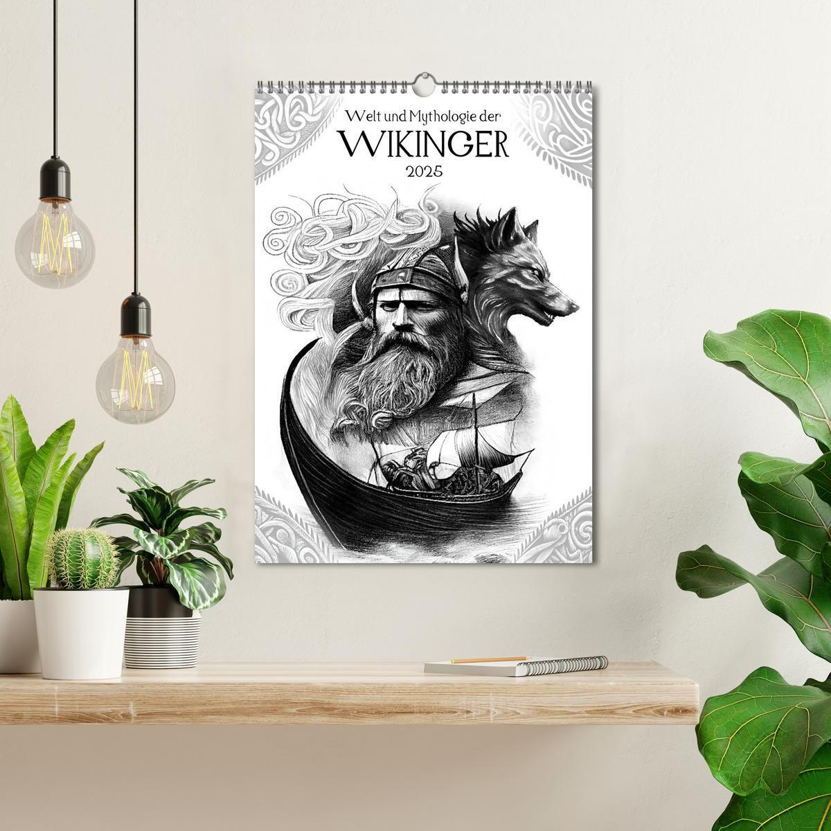 Bild: 9783435882946 | Welt und Mythologie der Wikinger (Wandkalender 2025 DIN A3 hoch),...