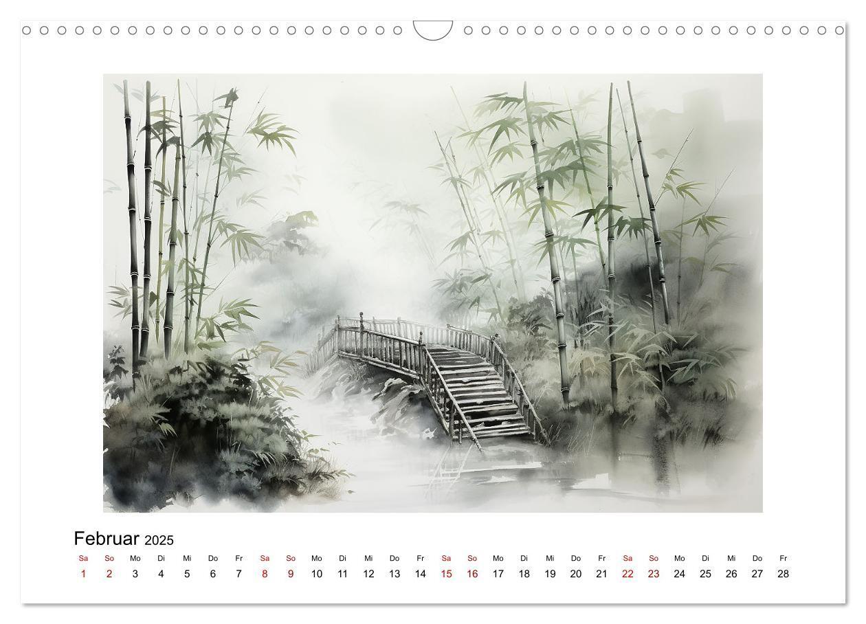 Bild: 9783383794681 | Heiwa - Friedliche Aquarelle im japanischen Stil (Wandkalender 2025...