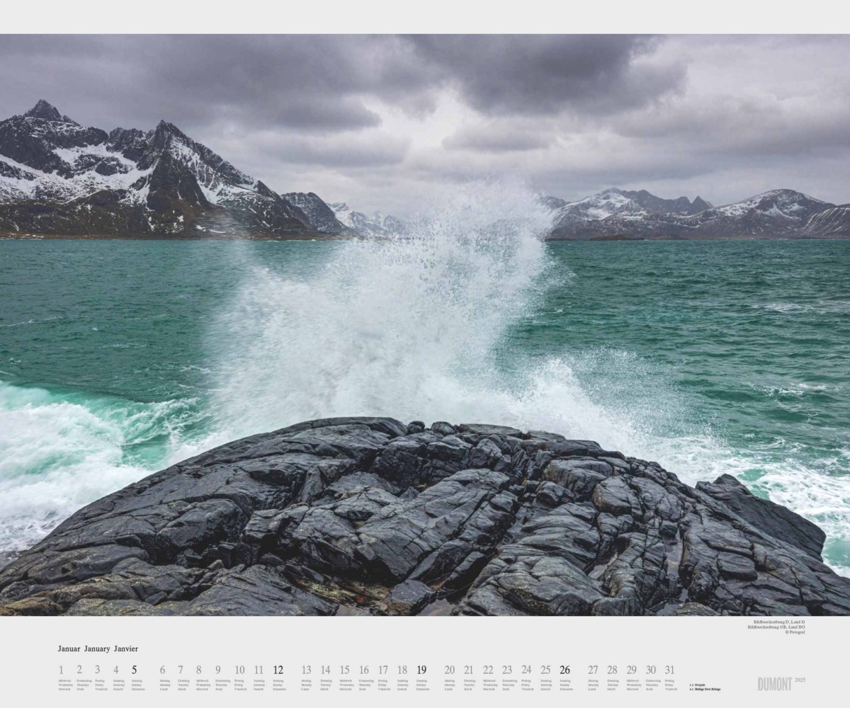 Bild: 4250809653419 | DUMONT - Das Meer 2025 Wandkalender, 60x50cm, Fotokunst-Kalender...