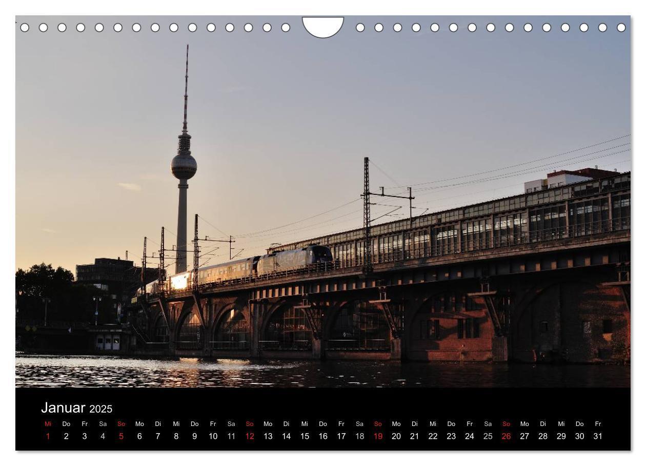 Bild: 9783435603862 | Auf Gleisen durch Berlin (Wandkalender 2025 DIN A4 quer), CALVENDO...