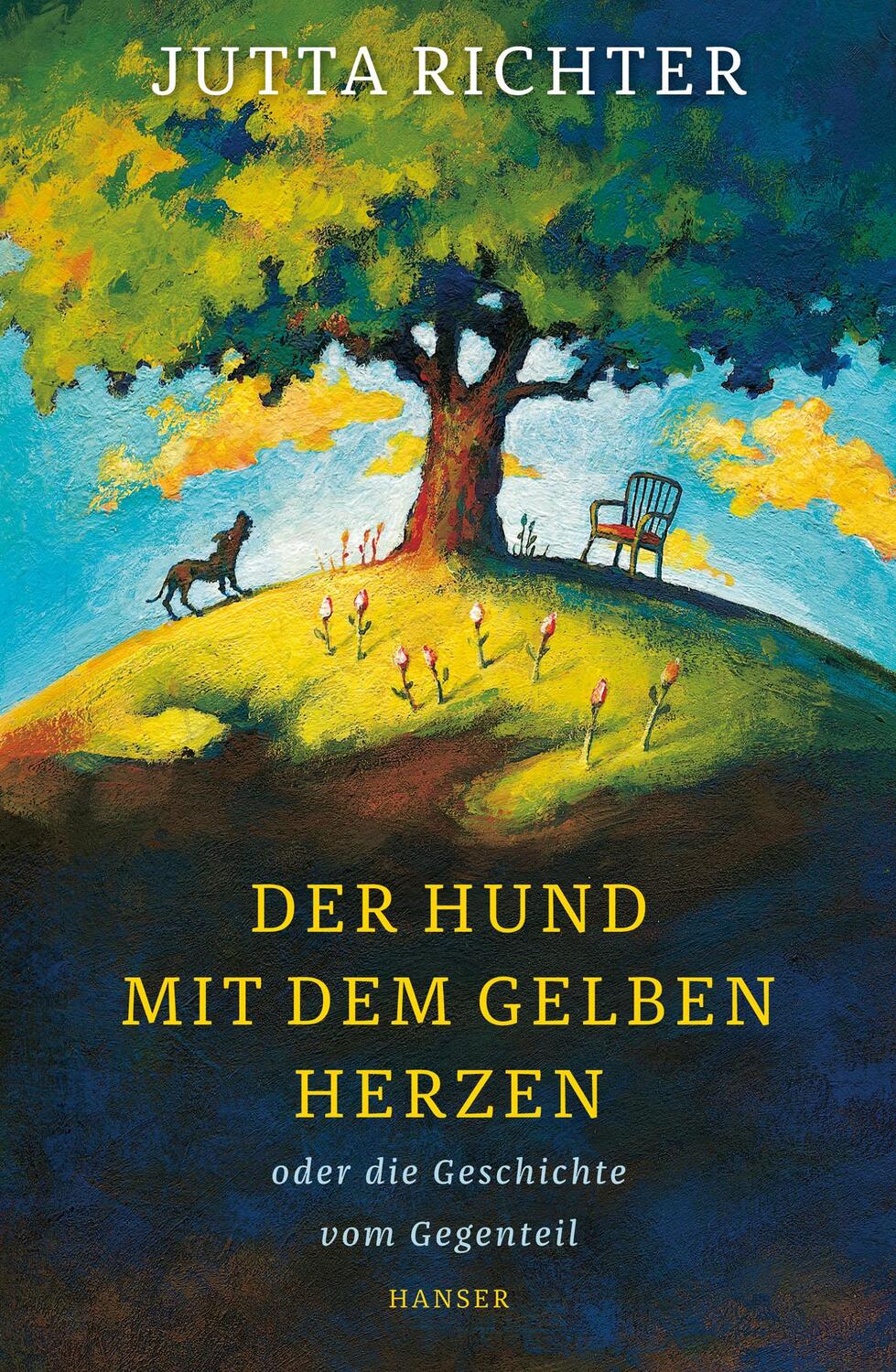 Cover: 9783446249554 | Der Hund mit dem gelben Herzen oder die Geschichte vom Gegenteil