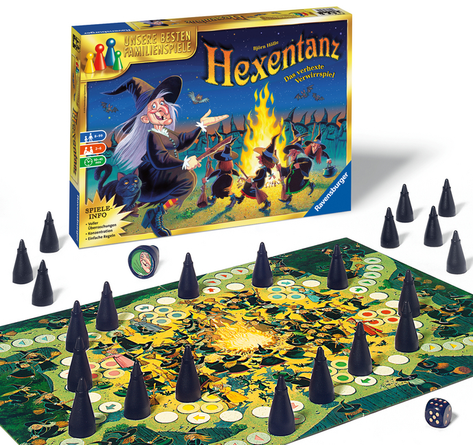 Bild: 4005556264254 | Ravensburger 26425 - Hexentanz, Abwechslungsreiches Familienspiel...