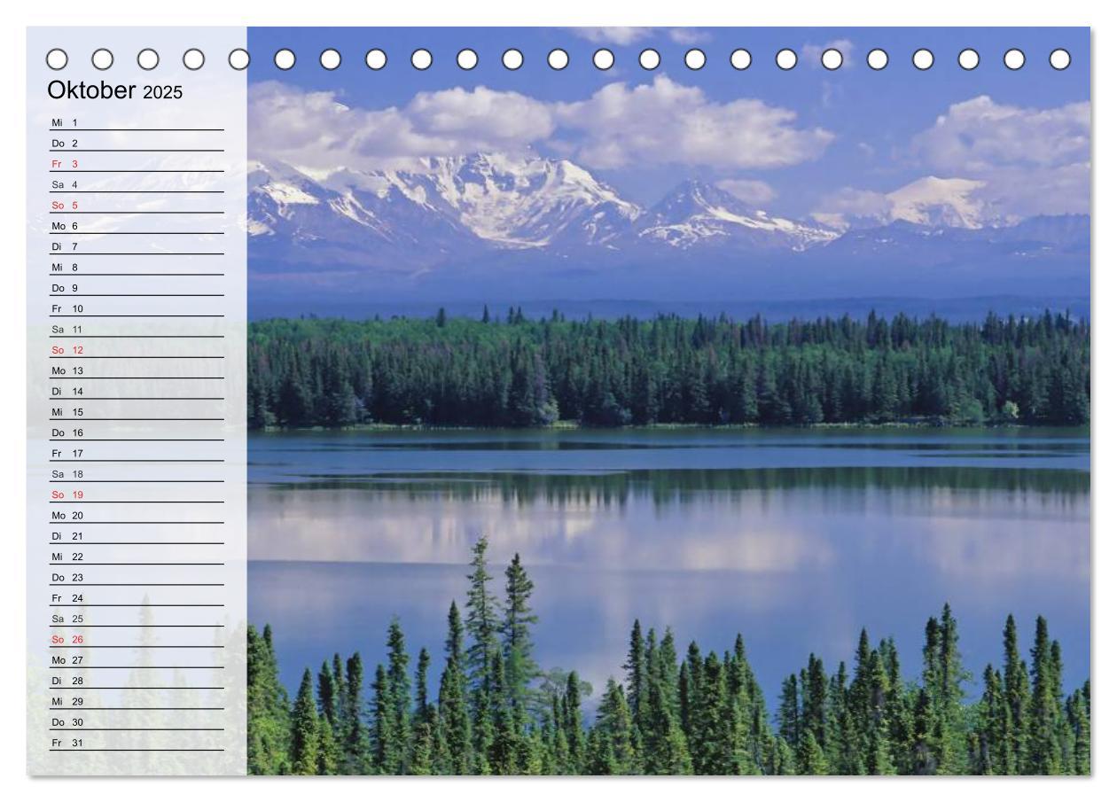 Bild: 9783435522293 | Alaska - Weites Land (Tischkalender 2025 DIN A5 quer), CALVENDO...