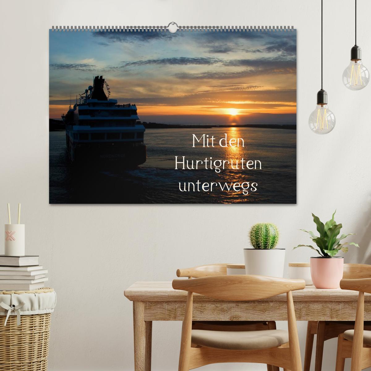 Bild: 9783435792207 | Mit den Hurtigruten unterwegs (Wandkalender 2025 DIN A2 quer),...