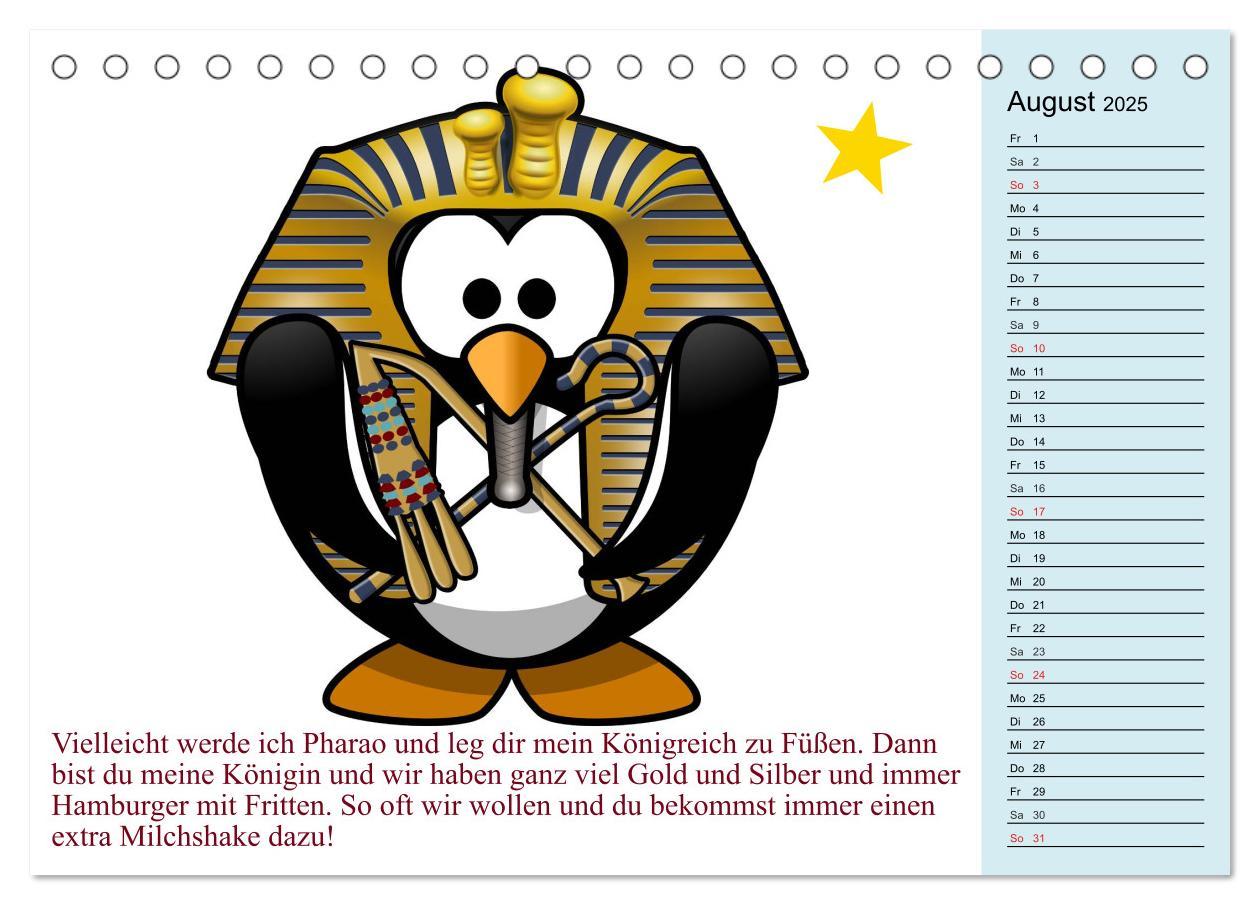 Bild: 9783435524136 | Pinguin-Elfe (Tischkalender 2025 DIN A5 quer), CALVENDO Monatskalender