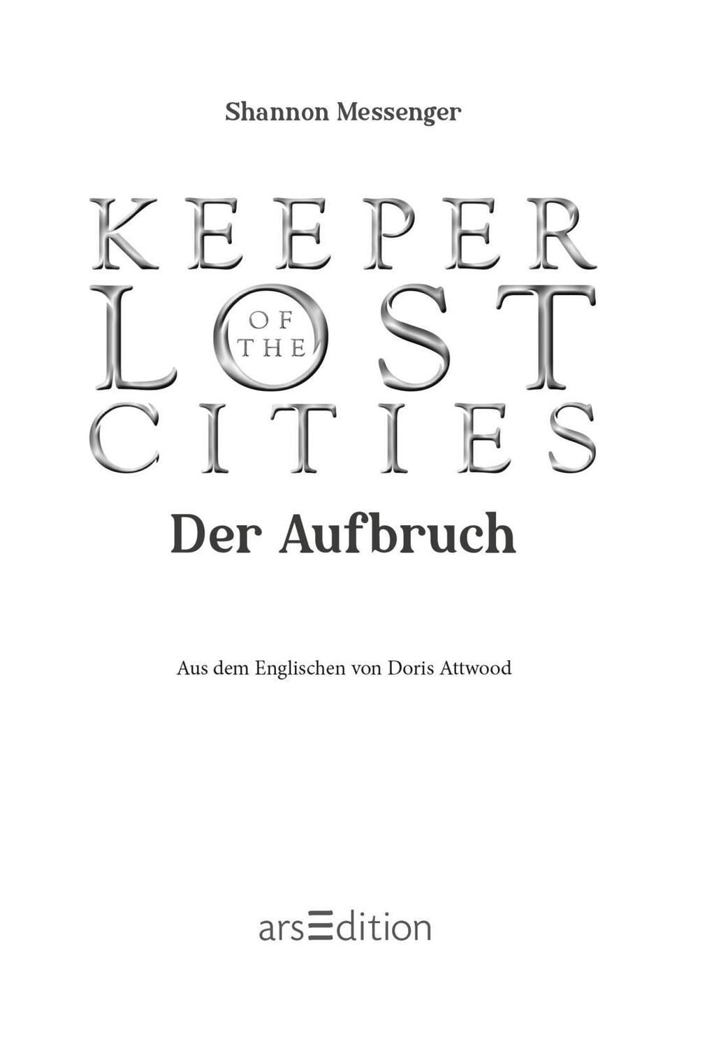 Bild: 9783845840901 | Keeper of the Lost Cities - Der Aufbruch (Keeper of the Lost Cities 1)