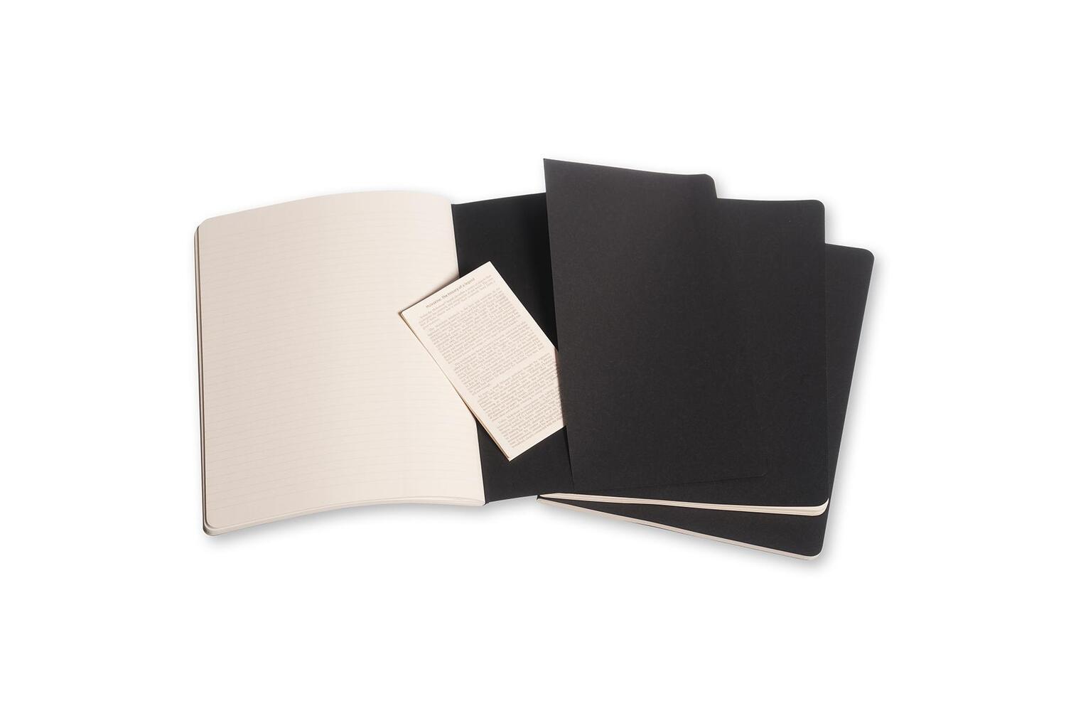 Bild: 9788883705014 | Moleskine Cahier Extra Large liniert schwarz. 3er Pack | Moleskine