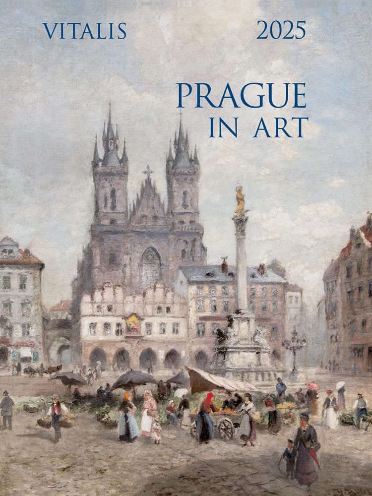 Cover: 9783899199000 | Prague in Art 2025 | Minikalender | Heinrich u. a. Hiller (u. a.)