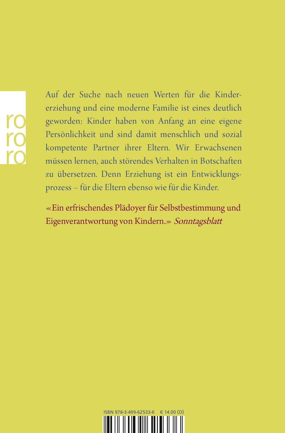 Rückseite: 9783499625336 | Dein kompetentes Kind | Jesper Juul | Taschenbuch | rororo Sachbuch