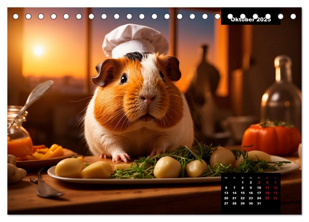 Bild: 9783435013135 | Meerschweinchen mal anders! (Tischkalender 2025 DIN A5 quer),...