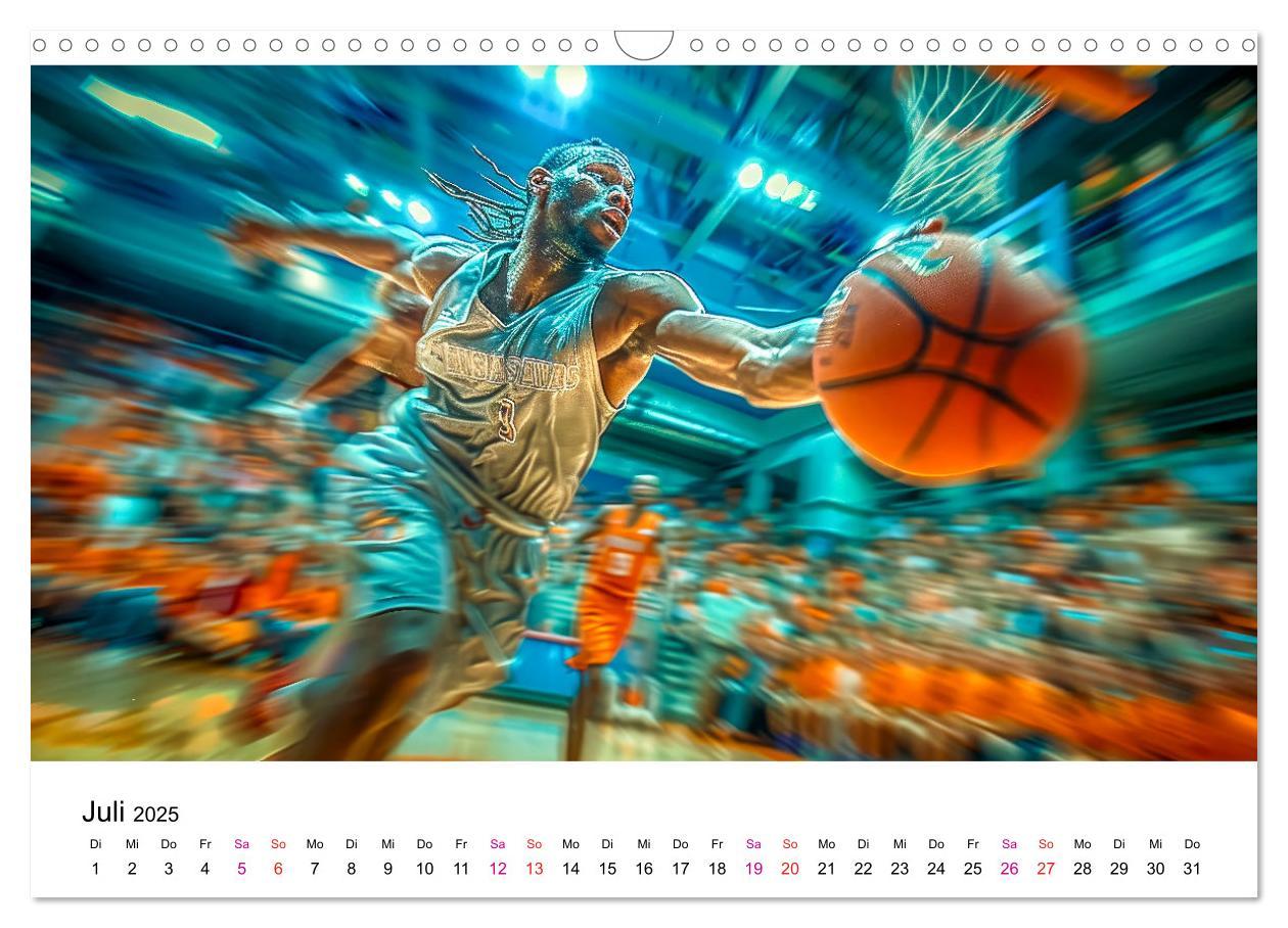 Bild: 9783457146729 | Basketball Erlebnisse (Wandkalender 2025 DIN A3 quer), CALVENDO...