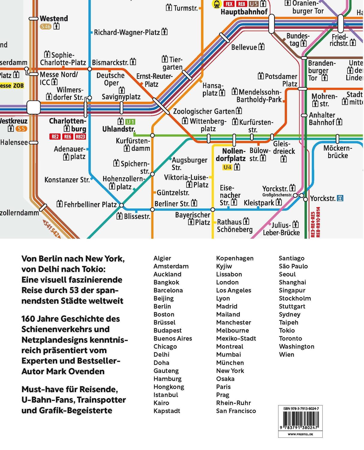 Bild: 9783791380247 | Transit Maps | Mark Ovenden | Buch | 192 S. | Deutsch | 2024 | Prestel