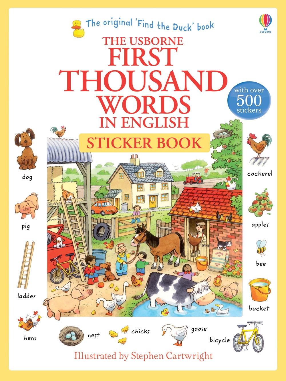 Cover: 9781409570400 | First Thousand Words in English Sticker Book | Heather Amery | 64 S.