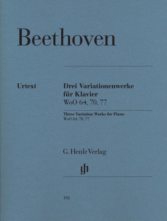 Cover: 9790201801322 | Beethoven, Ludwig van - 3 Variation Works WoO 70, 64, 77 | Taschenbuch