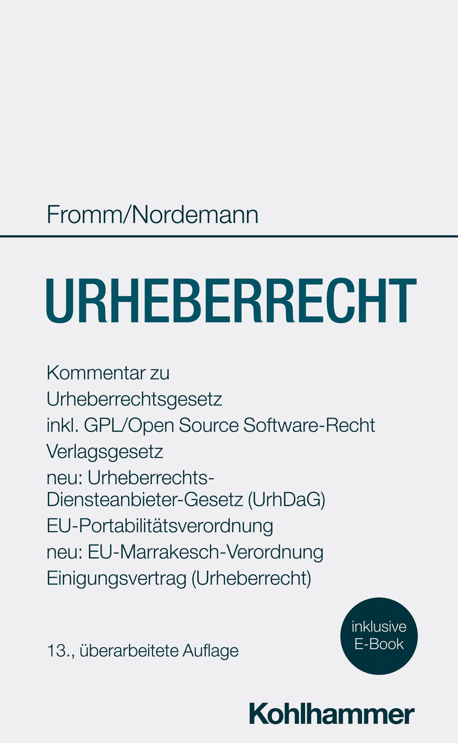 Cover: 9783170438606 | Urheberrecht | Axel Nordemann (u. a.) | Buch | LIV | Deutsch | 2024