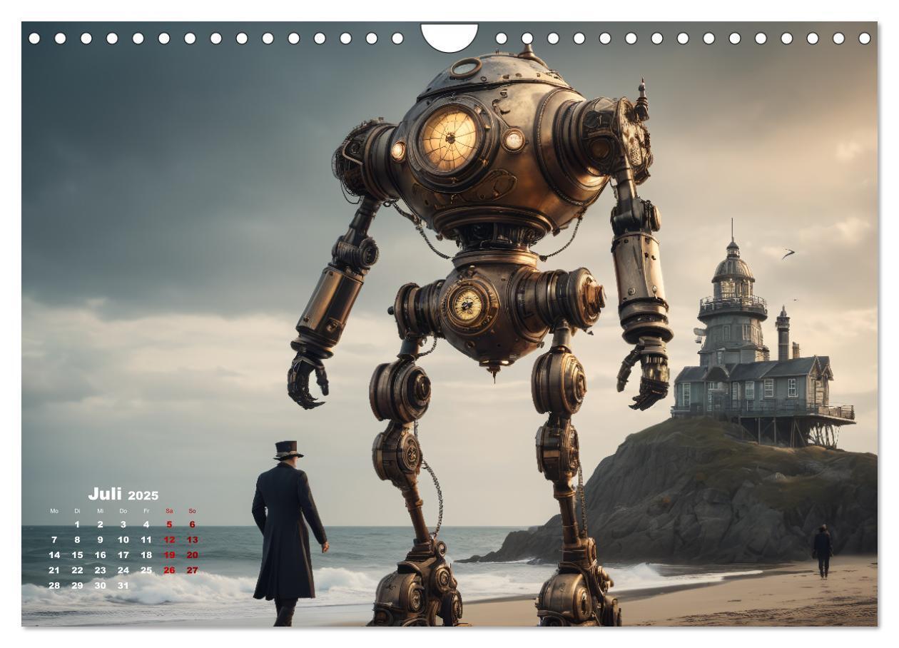 Bild: 9783383803765 | Steampunk - Die Welt der Leuchttürme (Wandkalender 2025 DIN A4...