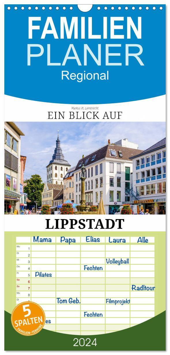 Cover: 9783457108888 | Familienplaner 2025 - Ein Blick auf Lippstadt mit 5 Spalten...