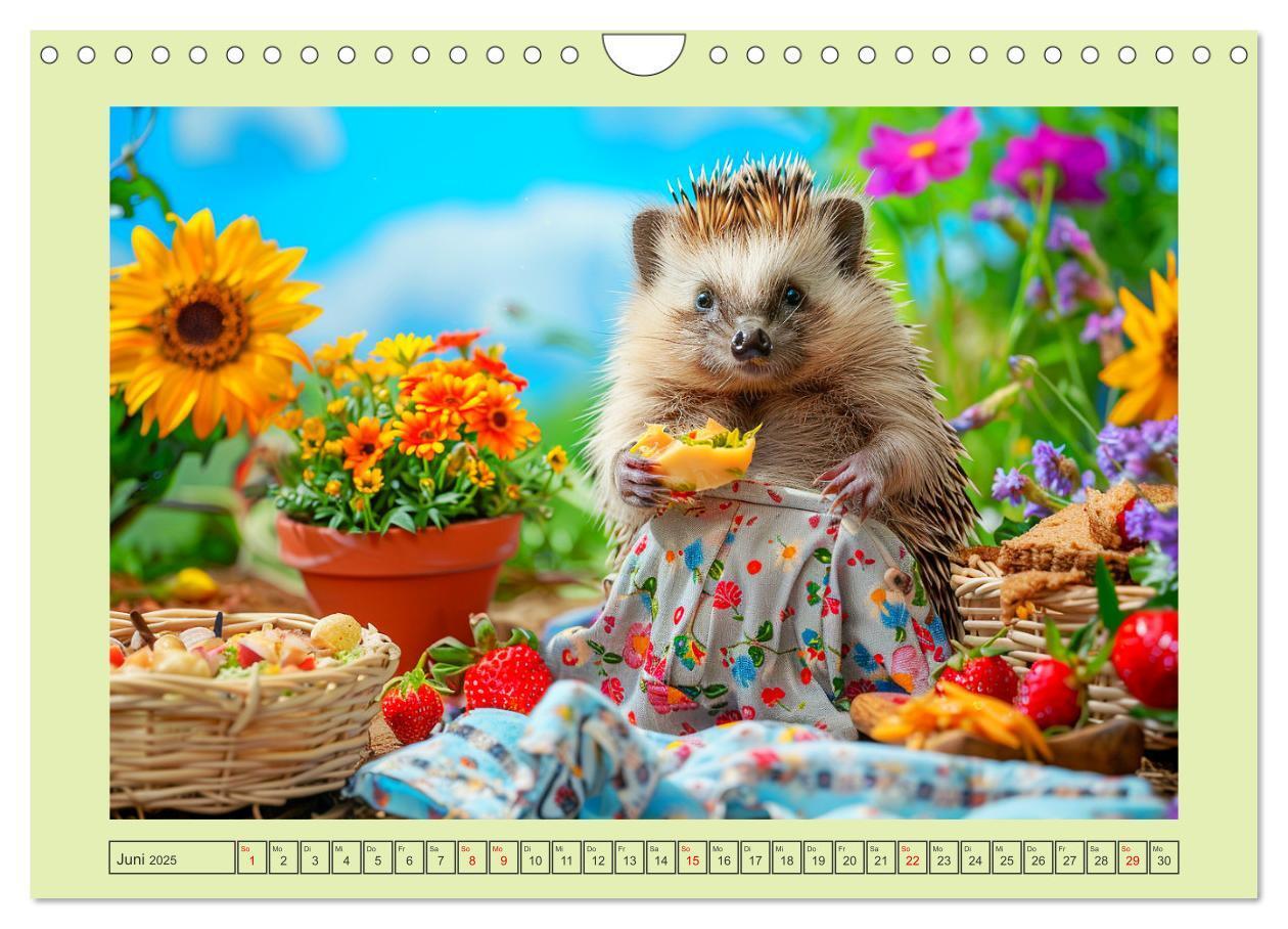 Bild: 9783435639939 | Zauberhafte Igel-Models. Blumiger Stil in der Natur (Wandkalender...