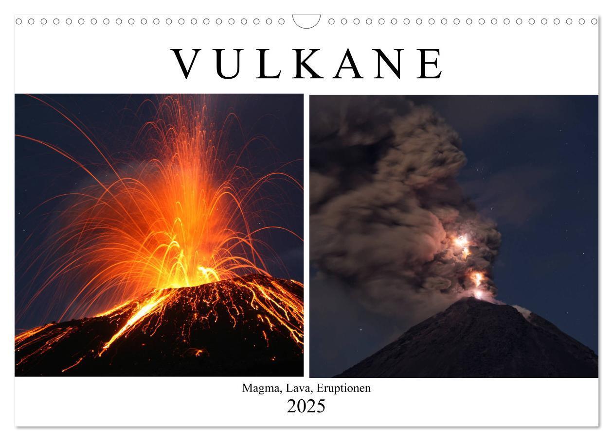 Cover: 9783435435968 | Vulkane - Magma, Lava, Eruptionen (Wandkalender 2025 DIN A3 quer),...